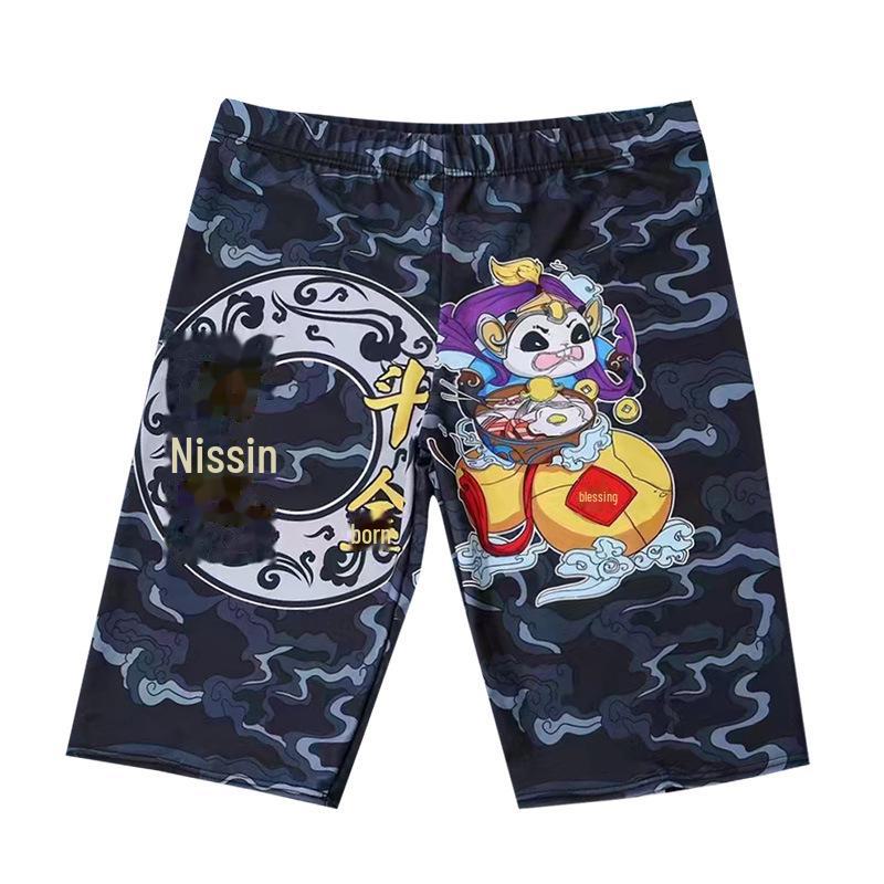 Мужские плавки средней длины, профессиональные пляжные длинные боксеры, купальники для мальчиков больших размеров для горячих источников