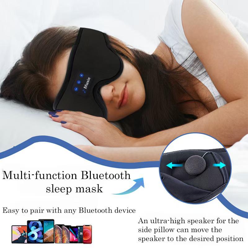 Умная Bluetooth маска для сна со встроенным белым шумом и музыкальной гарнитурой