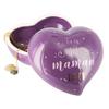 [Q9323] - Purple 'Mom' Heart Ceramic Jewelry Box (You Are a Gold Mom) - 10x9. 5x4. 6cm