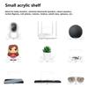 3PCS Acrylic Wall Shelf Universal Adhesive Shelves for Monitor Cameras Speakers Small Float Shelf for Bedroom Living