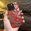 Чехол для телефона Sexy Girl Red Lips Electroplate Sier IMD для iPhone 16 Max 15 14 13 12 Pro XR XS 7 8 Plus, противоударный, задняя крышка