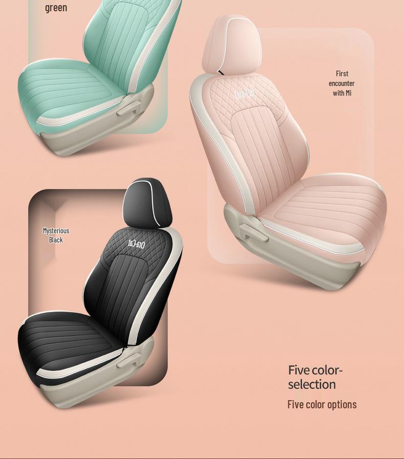 2022 ORA Good Cat Cartoon Car Seat Cover: Full Coverage, One-Piece Design