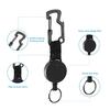 Выдвижной брелок для тяжелых условий эксплуатации, катушка с держателем бейджа с зажимом для карабина Multitool
