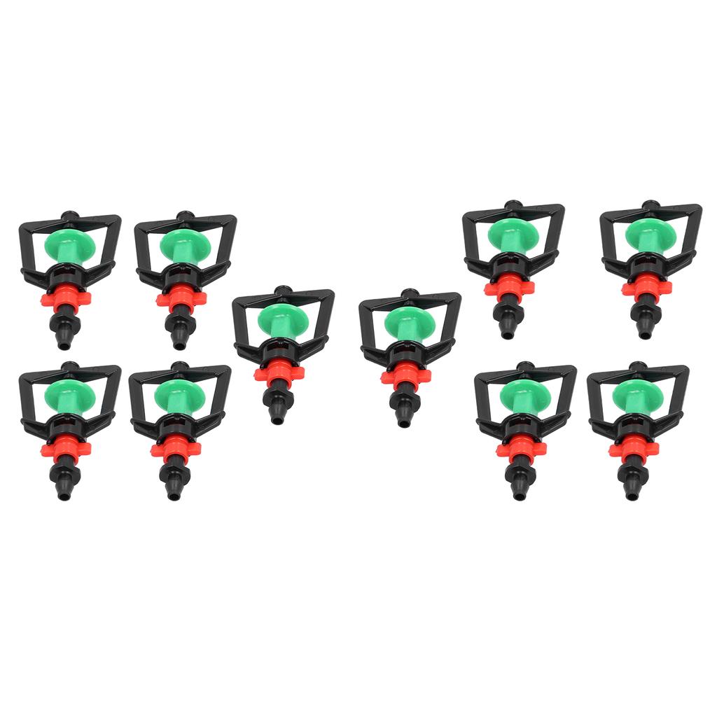 10 комплектов вращающейся насадки для полива растений, спринклерной распылительной насадки для теплицы