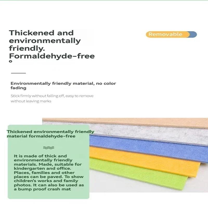Утолщенная декоративная фетровая пробковая доска DIY наклейки на стену офис детский сад школа гостиная фон фотографии отображение сообщений