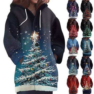 Женская мода повседневная шерстяная вязка с капюшоном и пуговицами с длинным рукавом