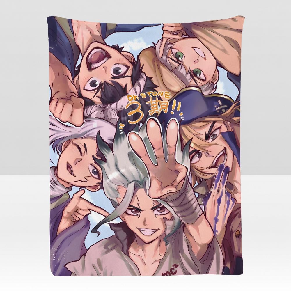 anime DStone Adventure Throw Soft Flannel Blanket for Bed Bedroom Sofa Picnic Throw Skinfriendly Breathable Gift Cover