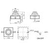 10PCS 12*12*9.4mm Flashlight Button Switch 1A 30V CB1212-112D 2Pin Ultra-Thin Middle Of The Feet Diagonal Self-Locking Switch