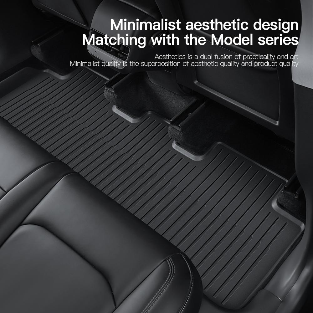 YZ For Tesla Floor Mat Model Y 2021-2026 Model 3 Highland Car Trunk Mat Luggage Mat TPE waterproof Anti-Slip Set Floor Liner Mat