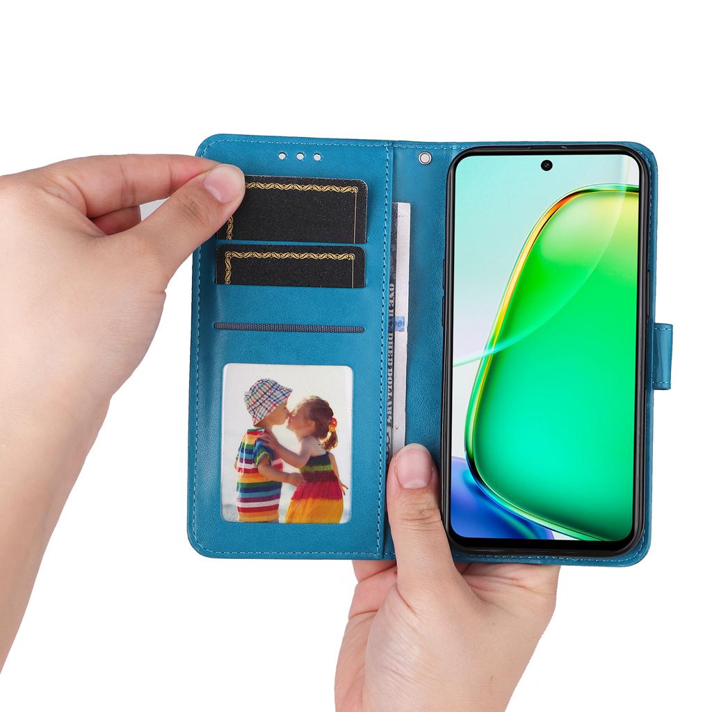 For Vivo Y28 4G/iQOO Z9x 5G Case Sunflower Leather Phone Wallet Cover