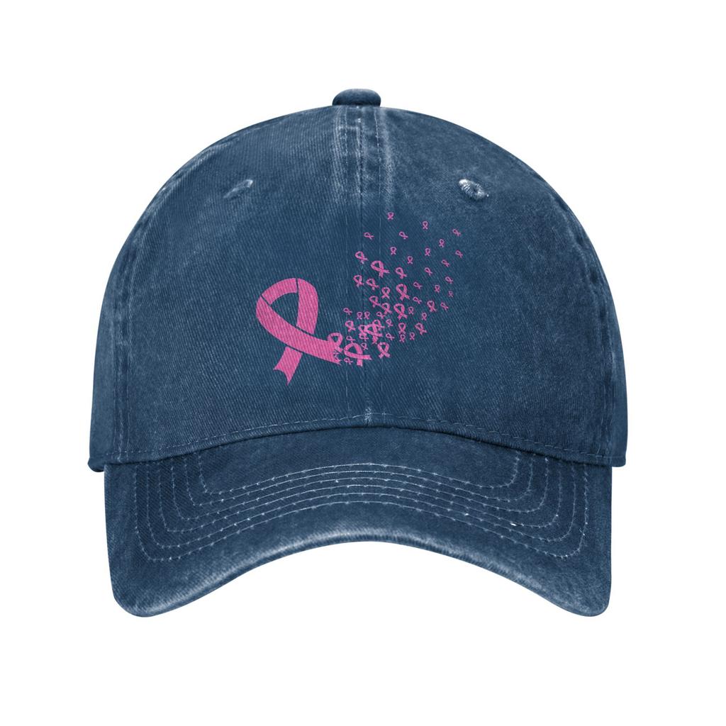 Breast Cancer Ribbon Wonder Baseball Cap Vintage Distressed Denim Washed October Fighter Snapback Outdoor Adjustable Hats