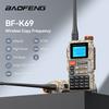 Baofeng BF-K69 Long Range Walkie Talkie Wireless Copy Frequency Multi Band UHF VHF Type-C Ham Two Way Radio UV-5R UV-K6 Upgraded