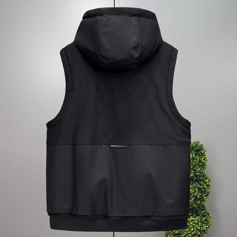 Мужская теплая безрукавка больших размеров 5XL-11XL, осенне-зимняя, объемная, толстая зимняя куртка с капюшоном.