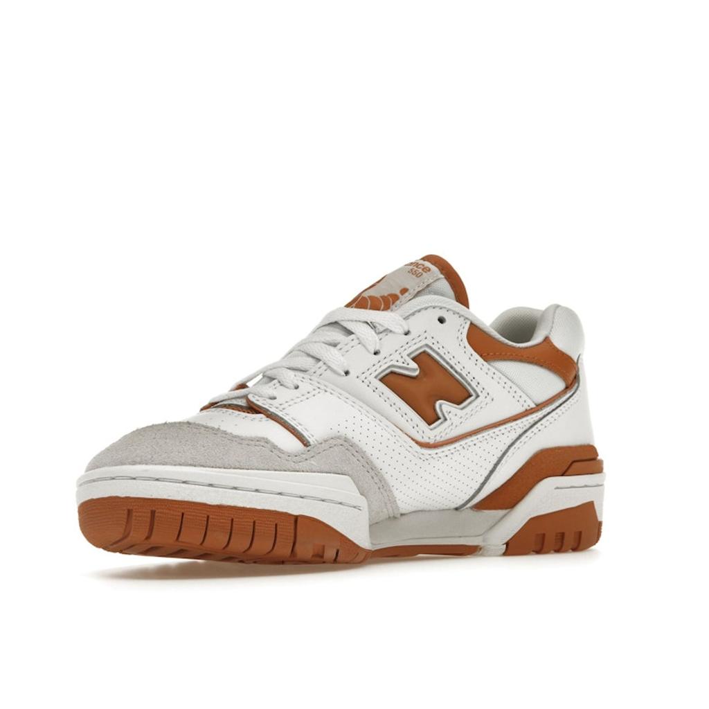 New Balance 550 Burnt Orange Unisex Sneakers White Munsell-White Sepia BB550LSC