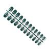 Pack of 24 Short Ballerina Safe Scratch-resistant Coffin False Nails French Style DIY Graceful Personality Acrylic Nail