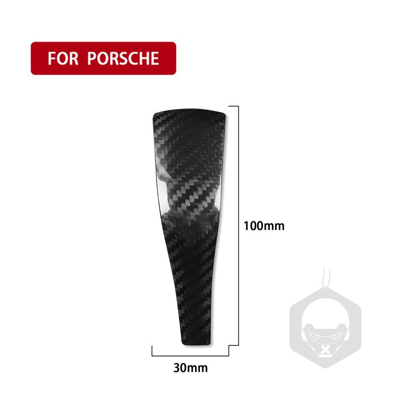 Real Dry Carbon Fiber Car Accessories Gear Shift Knob Decorative Trim For Porsche Cayenne 958 2011 2012 2013 2014 2015 2016 2017