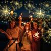 Outdoor Christmas Solar Firework LED Lights - Decorative Copper Wire Fairy String for Patio and Garden