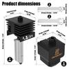 Набор горячего конца (Hotend) 2 шт. для Bambu Lab P2S/H2D/H2S/A1/A1 Mini, высокоскоростная сборка горячего конца, сопло из закаленной стали 0,4 мм, запчасть для 3D-принтера