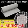 100x50cm 304 Stainless Steel Wire Mesh Filter Net 4-500M Metal Front Repair Fix Woven Mesh Filtration Screen Sheet Tool Parts