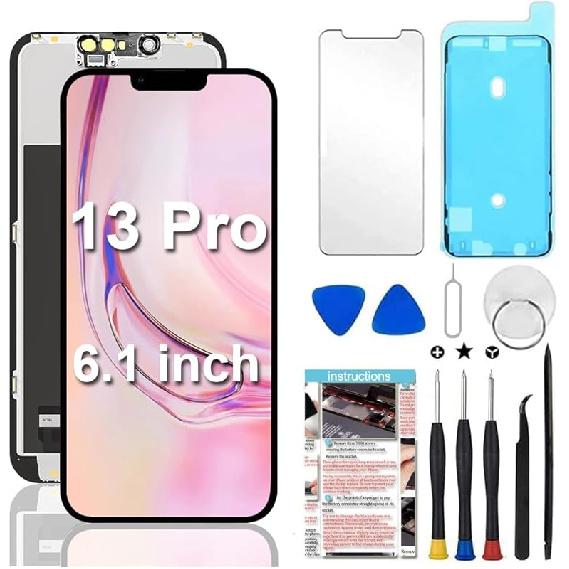 Для замены экрана iPhone XR 6,1 дюйма, ЖК-дисплей, сенсорный экран, сборка дигитайзера с инструментами для ремонта, совместим с моделями A1984, A2105, A2106,