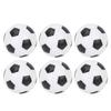 Настольный футбольный мяч, сменный мини-пластиковый черно-белый футбольный мяч(6Pcs)