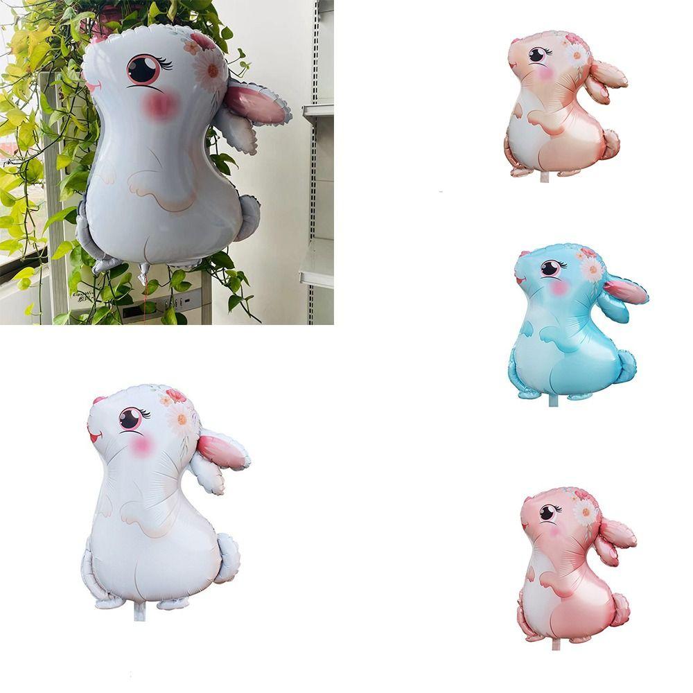 4 цвета, джунгли, животные, кролик, воздушный шар, мультяшная форма, алюминиевая пленка, воздушные шары для детской вечеринки
