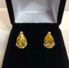 925 Sterling Silver Handmade Certified Citrine Antique Earrings For Beloved US
