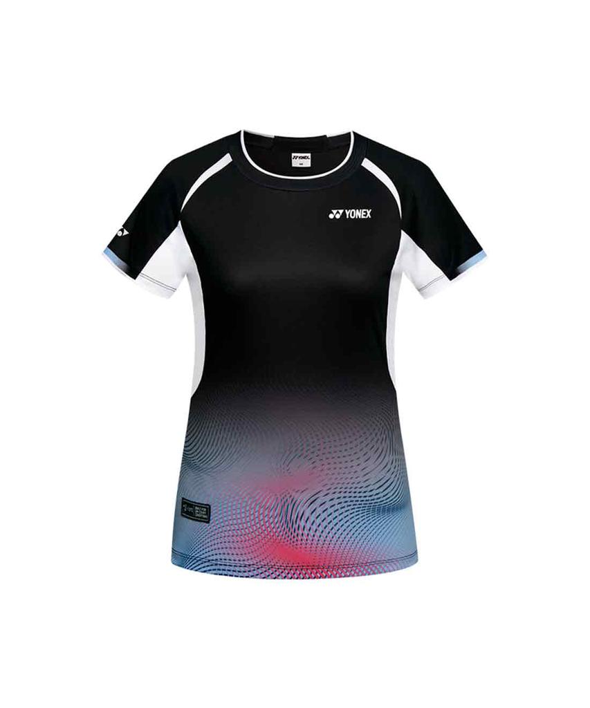 YONEX 261Ts038F Черный Женская Игровая Одежда с Цветным Акцентом