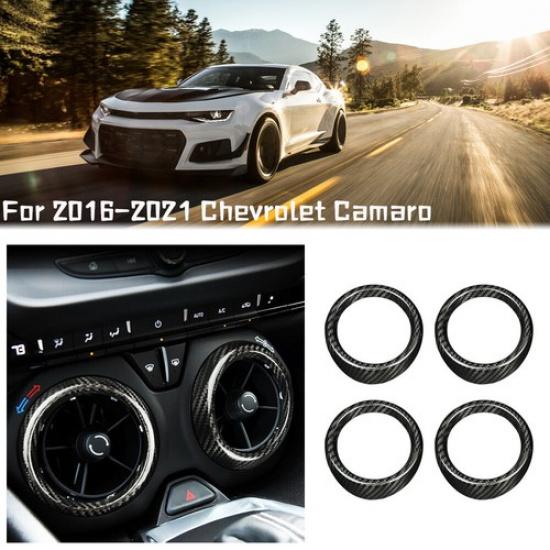 For 2016- Chevrolet Camaro Air Vent Outlet Cover Interior Trim Carbon Fiber