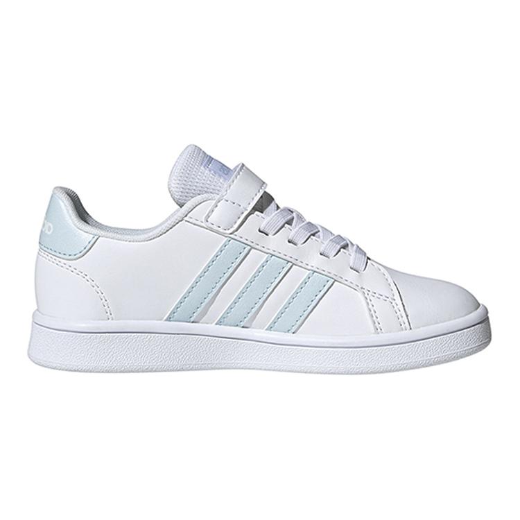 adidas Neo GRAND COURT Низкие Детские Скейтбордические Кроссовки Белые Детские EG6738