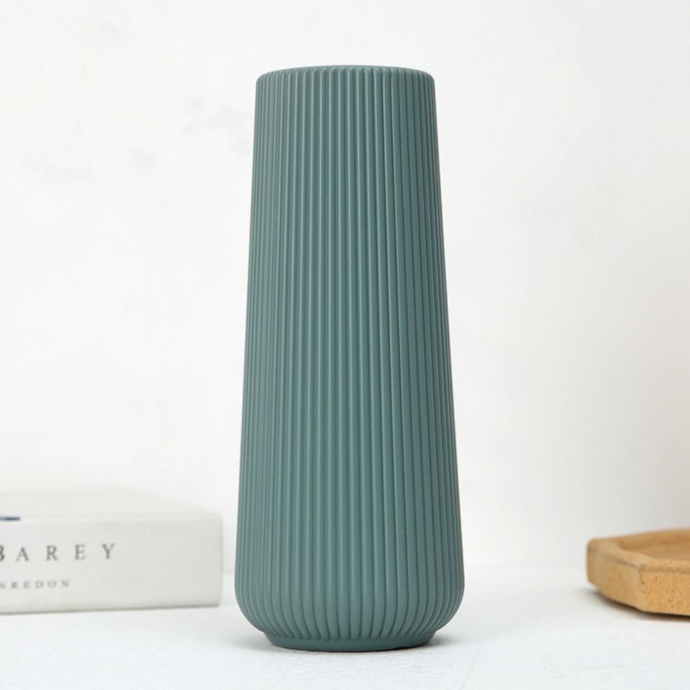 Flower Art Plastic Vase Vertical Nordic Vase Ornaments Simple Hydroponic Vase Water-grown Flowers