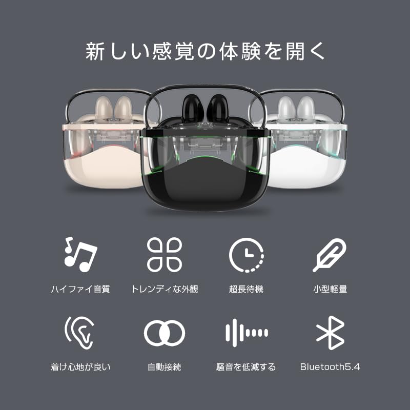 [2025 new style] Bluetooth 5.4 wireless earphones earbud ENC noise canceling Hi-Fi sound quality touch control automatic pairing Zero delay stable