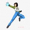 Patches For Clothes Bag Iron On Thermal Stickers Android 17 Dragon Ball Super Pattern Washable Heat Transfer