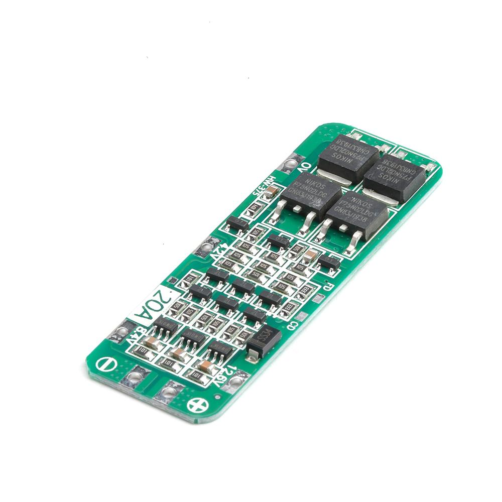 3S 20A Li-ion Литиевая Батарея 18650 Зарядное Устройство PCB BMS Плата Защиты Для Дрель Мотора 12.6V Lipo Ячейка Модуль 59x20x3.4мм