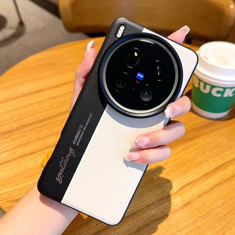 Ночная Молния Флуоресцентная Линия Двухпигментный Кожаный Чехол Для VIVO X200 Ultra X200s X200 Pro mini X100S Pro Защитная Крышка для Объектива