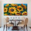 Abstract Sunflower Oil Painting Printed On Canvas Nordic Posters and Prints Wall Art Pictures Living Room Home Decor No Frame