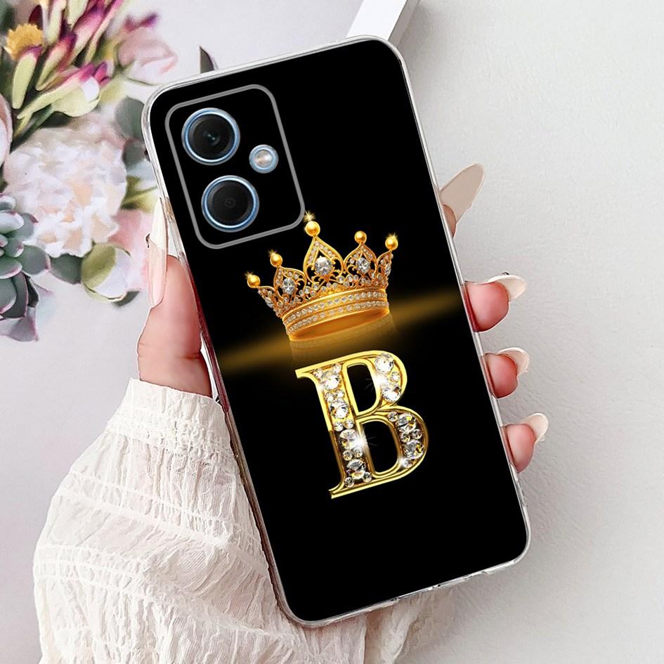 Чехол для Xiaomi Redmi Note 12 5G Милые Буквы Короны Прозрачный Силиконовый Мягкий Тонкий Чехол Для Телефона Redmi Note 12 Pro Plus