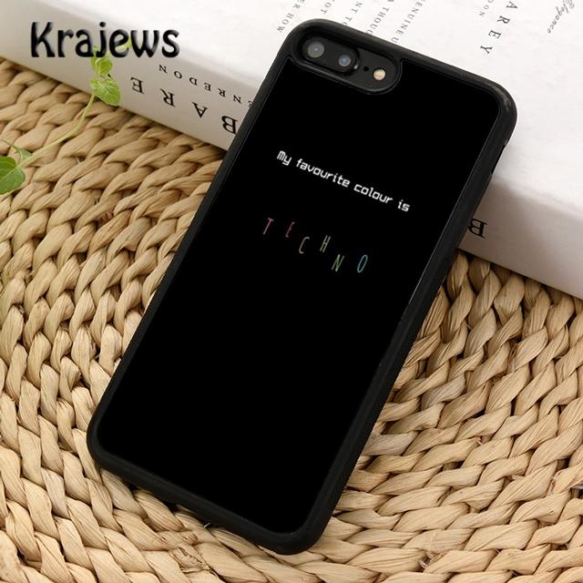Krajews Любовь Техно Музыка Цитаты Чехол для Телефона Обложка Для iPhone 17 Air 16 15 14 plus 12 13 pro max coque Fundas