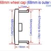4pcs Skoda/VW 56mm 60mm 63 65mm 68 70mm 76mm Car Rim Cover Wheel Hub Center Caps Logo Emblem Badge Auto Accessories