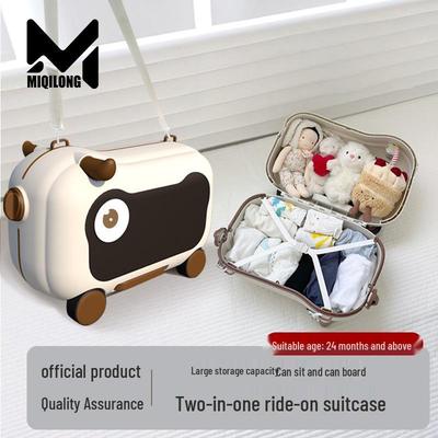 Чемодан-каталка 2-в-1 и самокат для детей - ручная кладь и прогулочная коляска