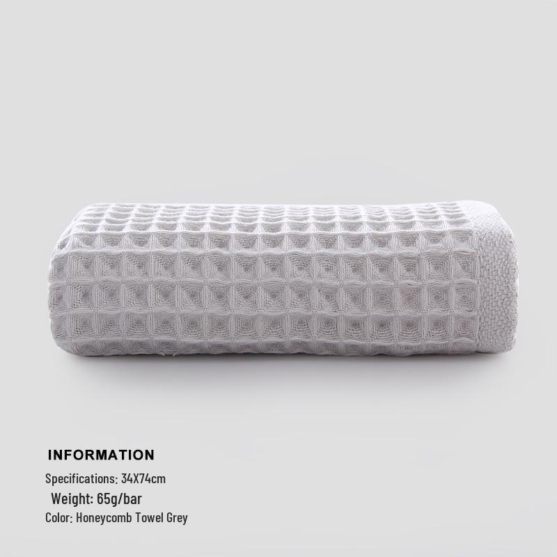 Сотовый вафельный впитывающий хлопковый полотенец для умывания