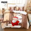 Christmas Snowman Duvet Cover Set, Fashion Bedding Set, Soft Comfortable Breathable Duvet Cover, For Bedroom Guest Room Decor