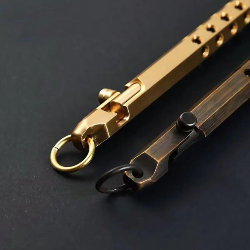 Портативная латунная ручка Ретро шариковая ручка с механизмом bolt-action Средний стержень 1.0мм Гладкое письмо Ручка для подписи