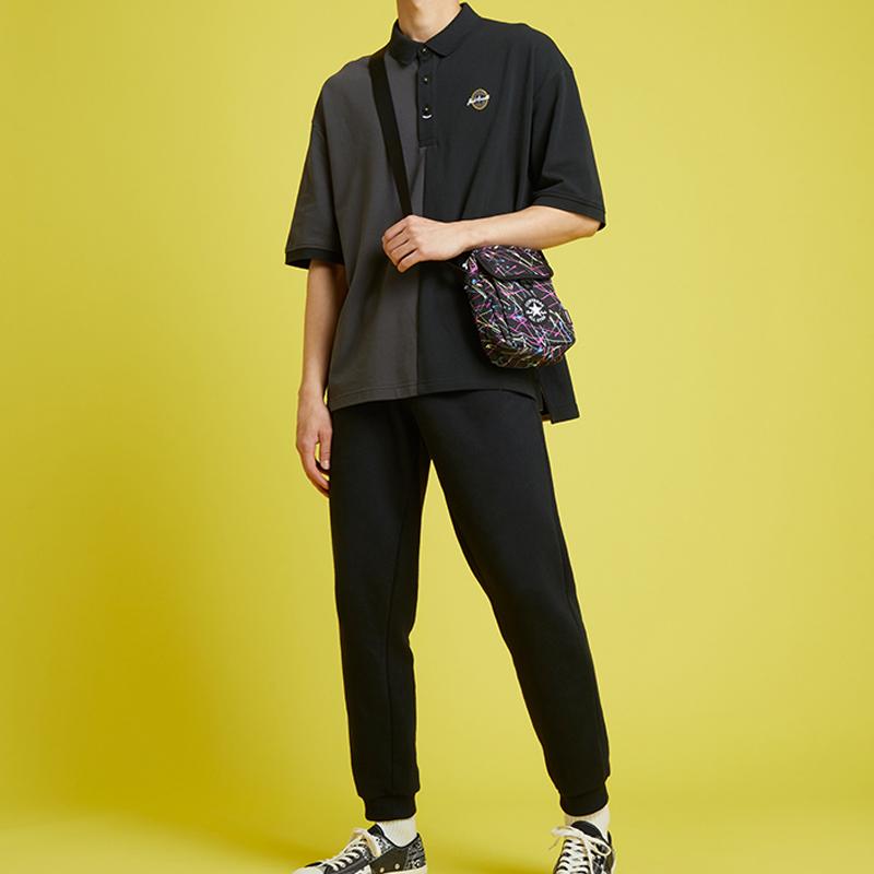 Converse Сумка через плечо из полиэстера, Сумка через плечо Обычная Унисекс Черная 10021546-A01