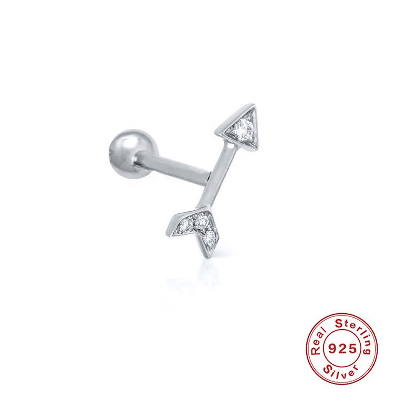 Серьги-гвоздики для пирсинга из стерлингового серебра S925, серьги-гвоздики для пирсинга, серьги-гвоздики для пирсинга, серьги-гвоздики для пирсинга из циркония, серьги-гвоздики в виде цветка, снежинки, змеи, платина