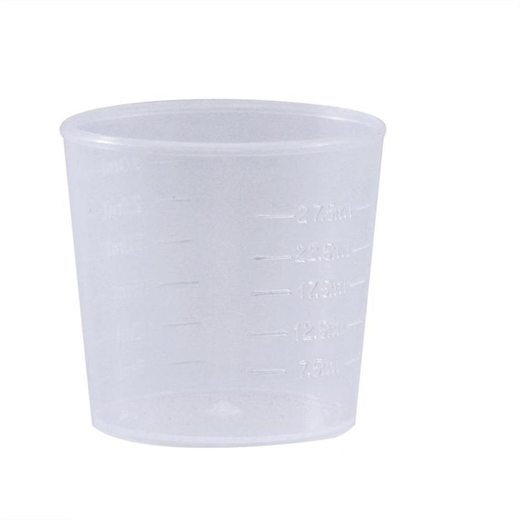 Epoxy Mixing Transparent Resin Plastic Scale Cups Measuring Tool Graduated Cups Container