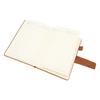 Notebook PU Lther Cover Ribbon Bookmark Ink Proof Thick Paper Ruled Paper Notebook with Pen for   Travel