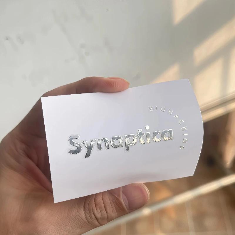 100pcs Stickers Personalized Logo 3D Custom Stickers Shiny Gold UV DTF Transfer Sticker Waterproof Wedding Labels Company Brand