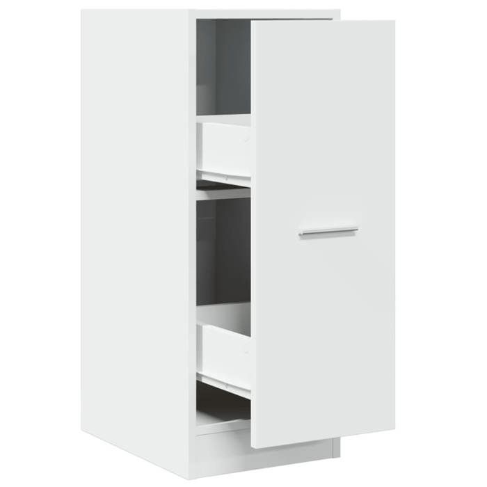 VidaXL Armoire d'apothicaire blanc 30x41x77,5 cm bois d'ingénierie, coffre d'apothicaire, meuble d'apothicaire, coffre à 855151