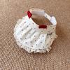 Summer Baby Sun Protection Hat Large Brim Visor Cap Sweet Children's Sun Hat  No Top Sunshade